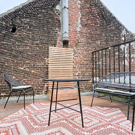 Duplex Rue Royale, Rooftop, Balneo דירה ליל