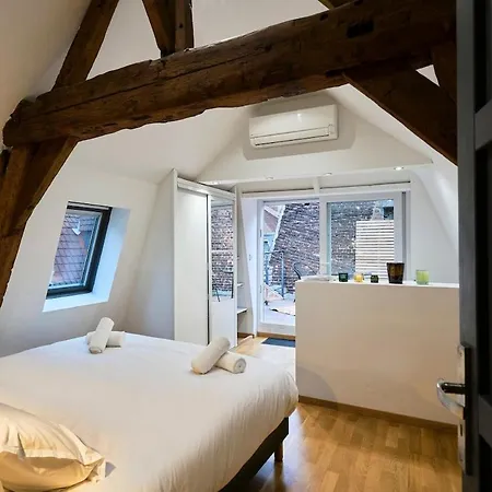 Duplex Rue Royale, Rooftop, Balneo 公寓 *
