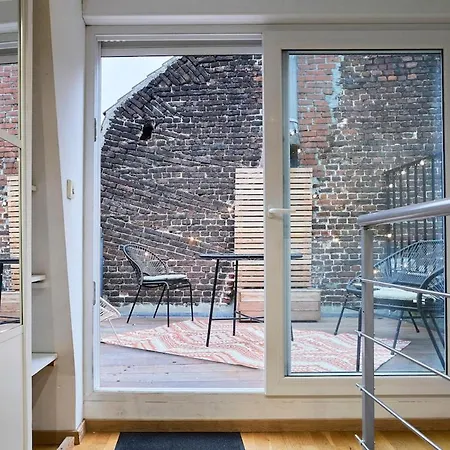 公寓 Duplex Rue Royale, Rooftop, Balneo 里尔
