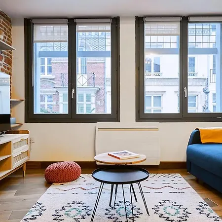 Duplex Rue Royale, Rooftop, Balneo 里尔