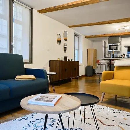 公寓 Duplex Rue Royale, Rooftop, Balneo *