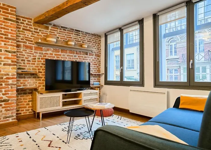 Lejlighed Duplex Rue Royale, Rooftop, Balneo Lille