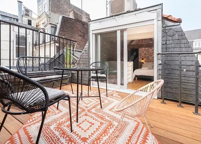 Lejlighed Duplex Rue Royale, Rooftop, Balneo Lille